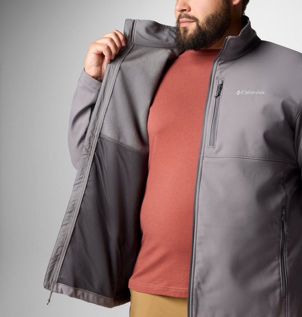 Men's Big Softshell Jacket - Grey