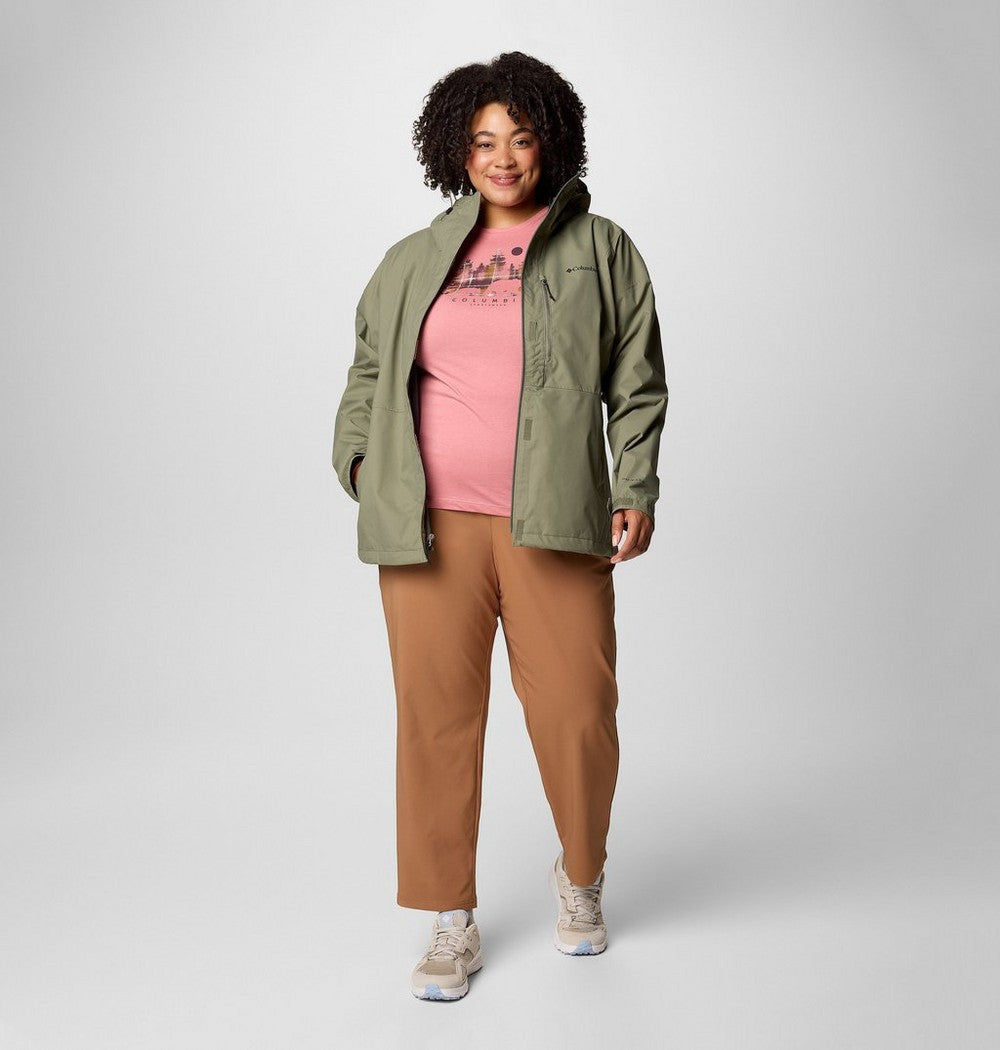Women's Plus Size Waterproof Rain Jacket - Navy