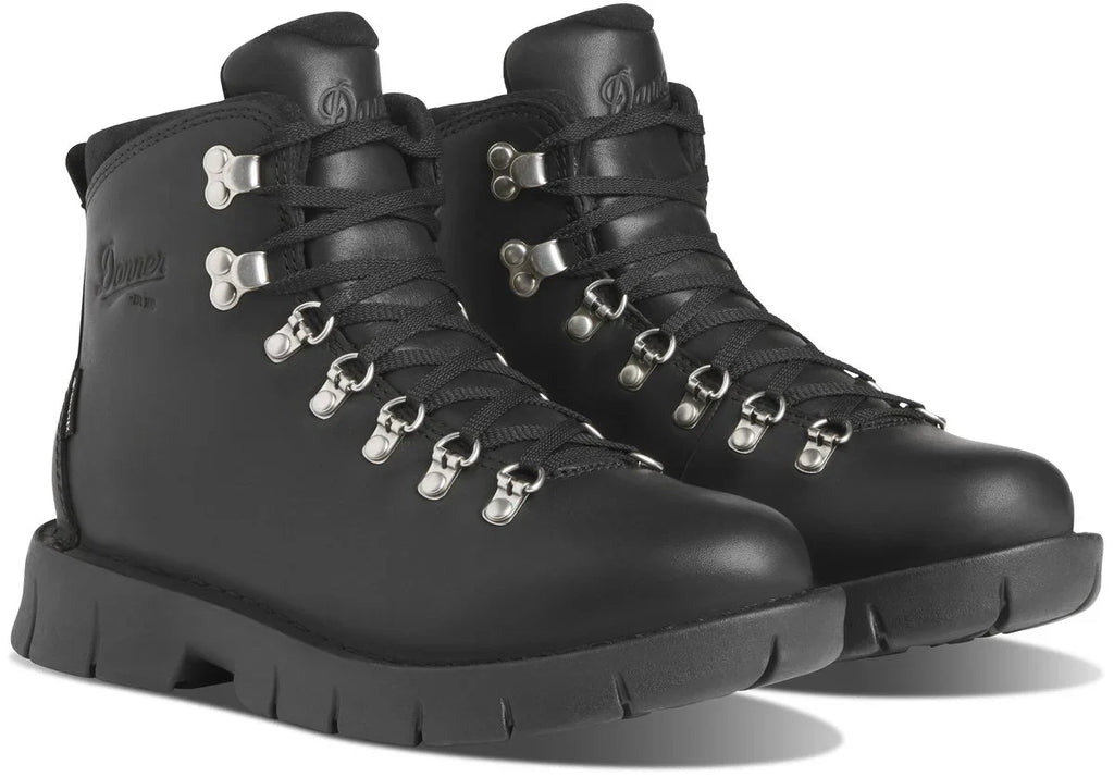 Women's Waterproof Leather Hiking Boot - Black