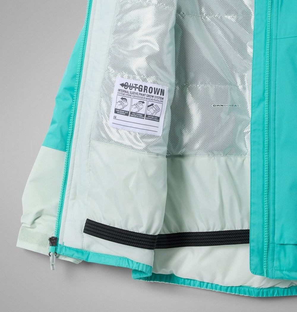 Girls' Waterproof Insulated Ski Jacket - Pink Red
