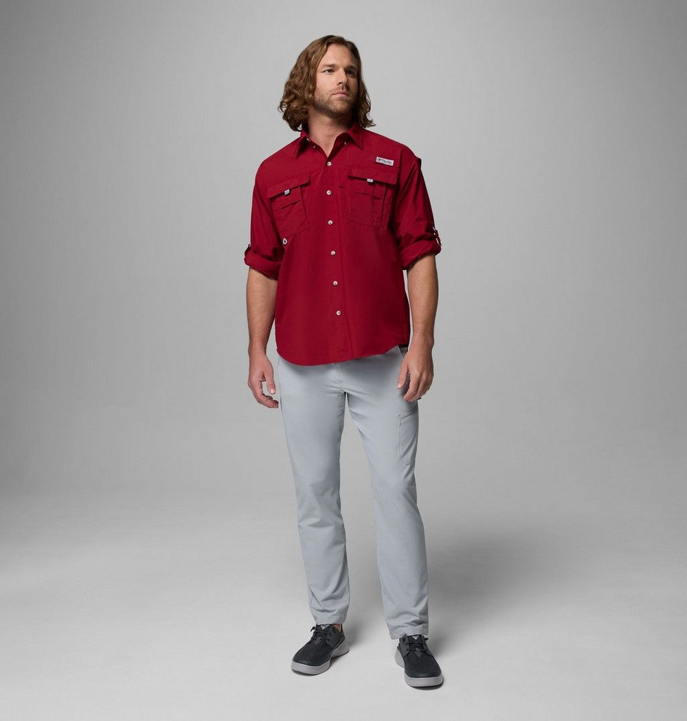 Men's Vented Long-Sleeve Fishing Shirt - Blue