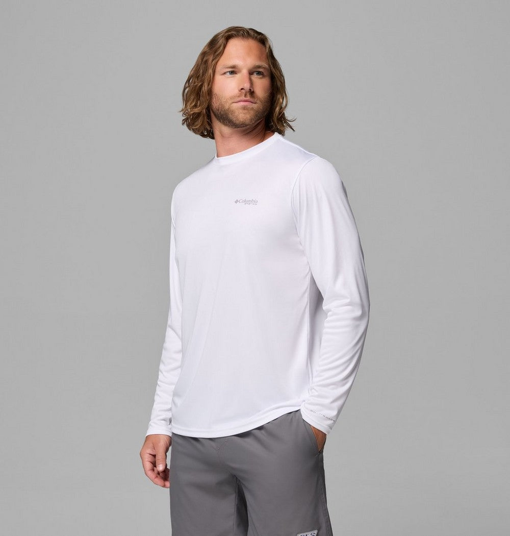 Men's Long Sleeve Fishing Shirt - Blue Navy