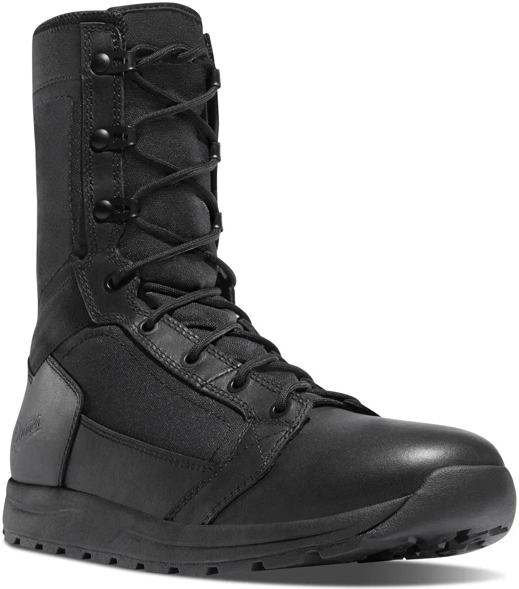 Men's 8-Inch Polishable Military Boot - Black