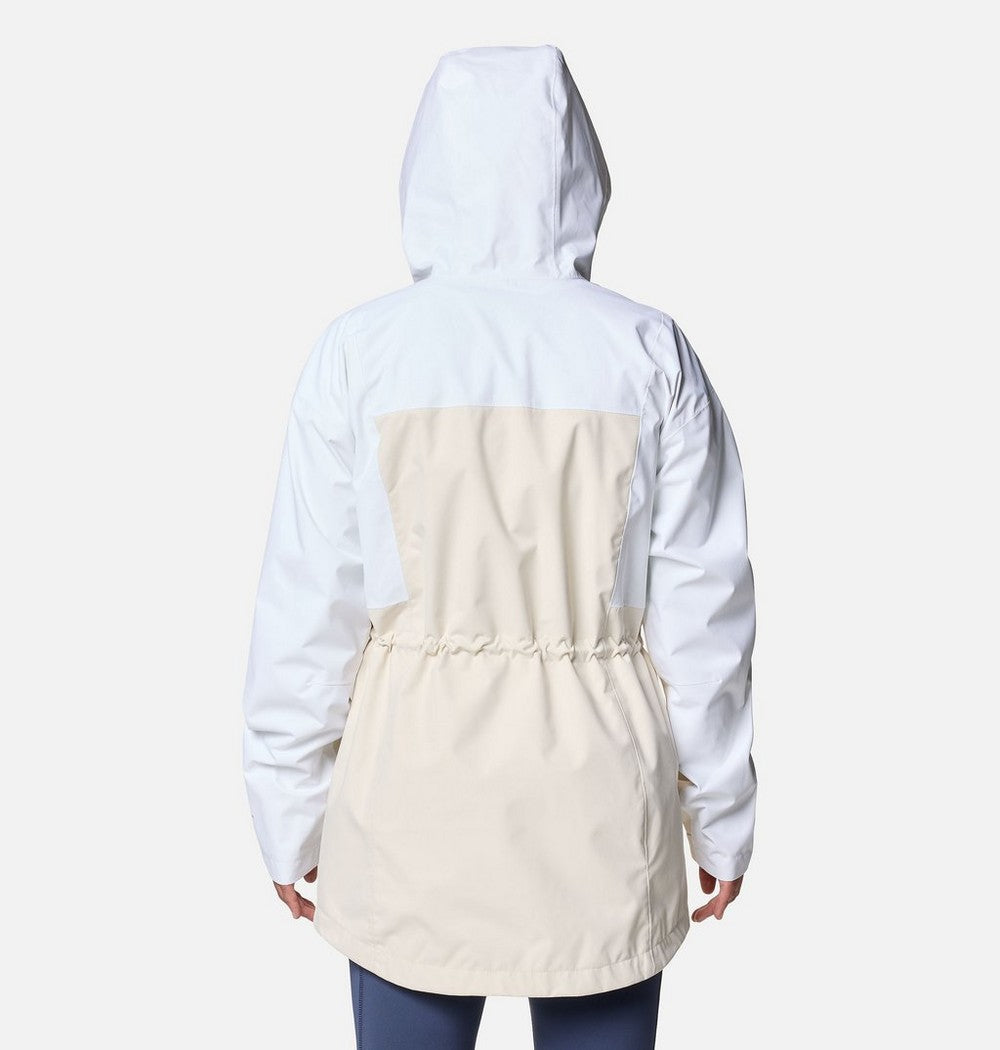 Women's Long Waterproof Rain Jacket - Mauve