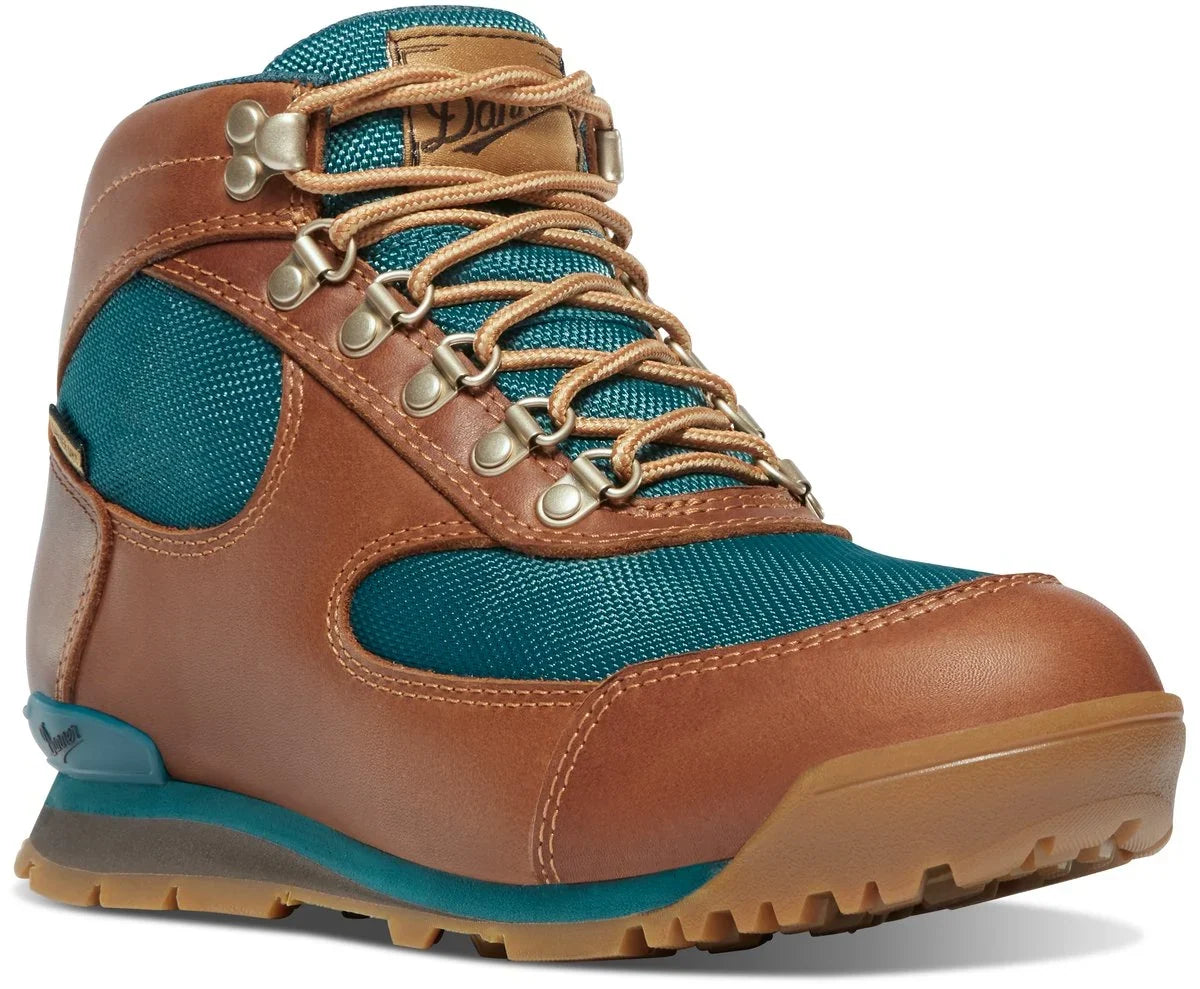 Women's Waterproof Leather Trail Boot - Brown Teal
