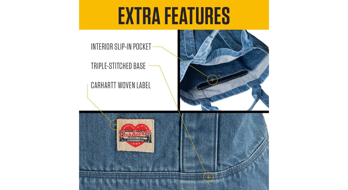 18L Cotton Denim Tote