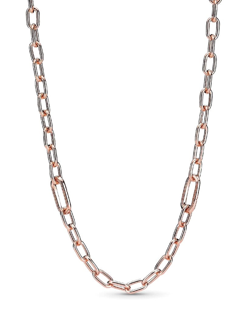 Rose Gold-Plated Small Link Chain Necklace
