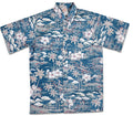 Surfer Reverse (Teal) Hawaiian Shirts