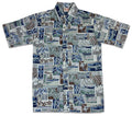 Makau Reverse (Olive) Hawaiian Shirts