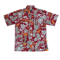Tiki Sunset Reverse (Red) Hawaiian Shirts