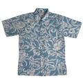 Tahiti Pareo Reverse (Aqua) Hawaiian Shirts
