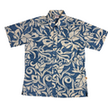 Tahiti Pareo Reverse (Navy) Hawaiian Shirts