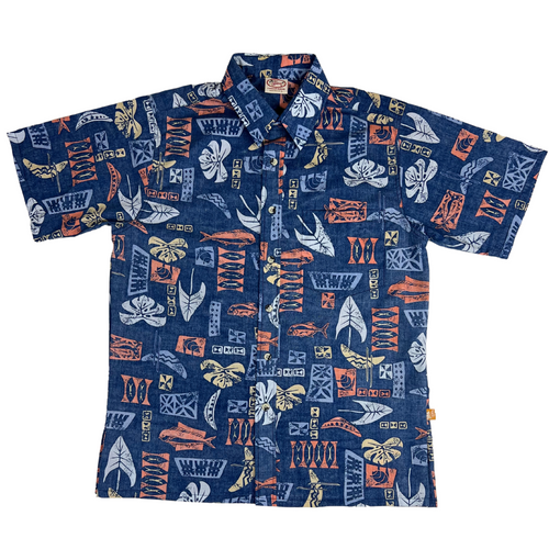 Mahi Mahi Reverse (Blue) Hawaiian Shirts