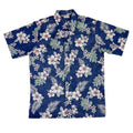 Haole Hibiscus Reverse (Navy) Hawaiian Shirts