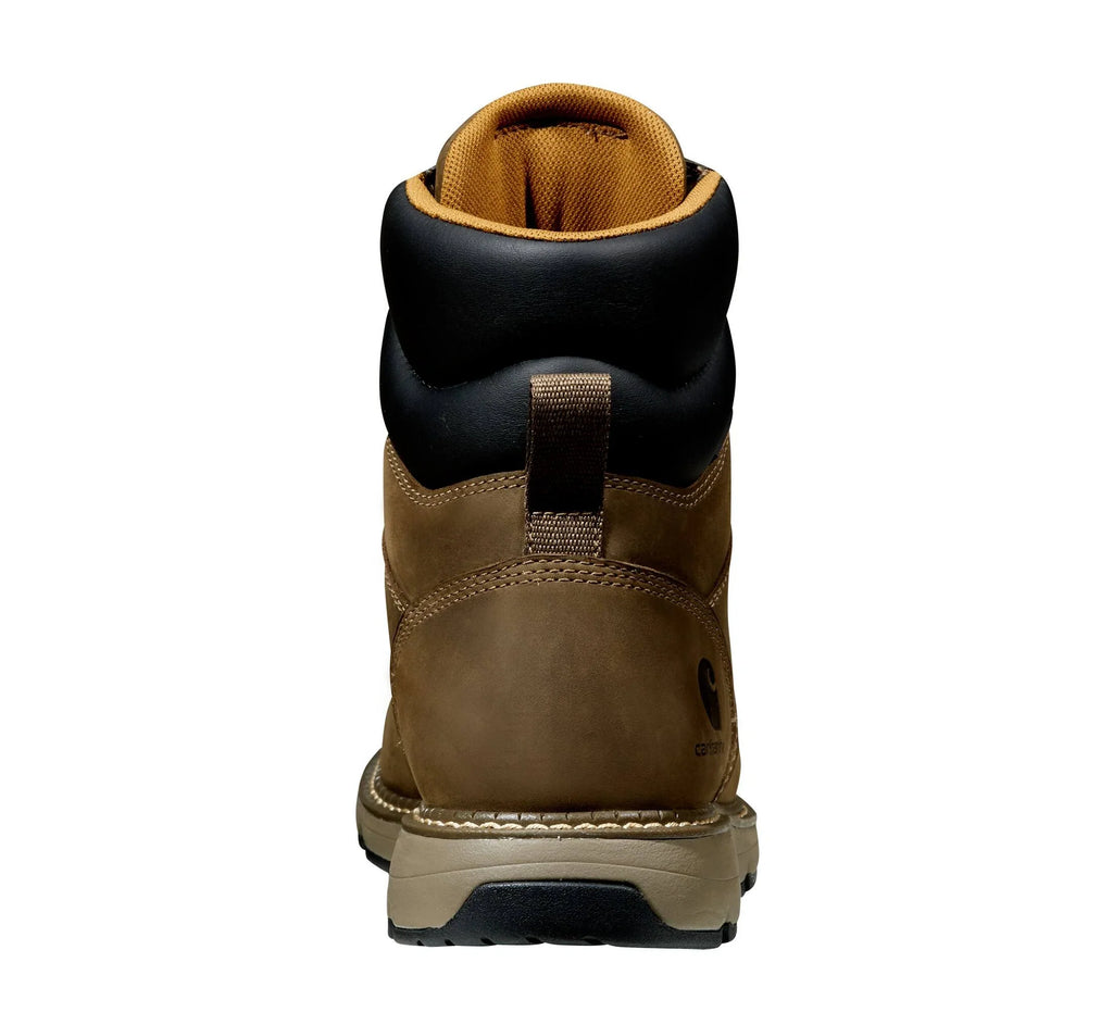 Men's 6-Inch Waterproof Wedge Work Boot - Brown