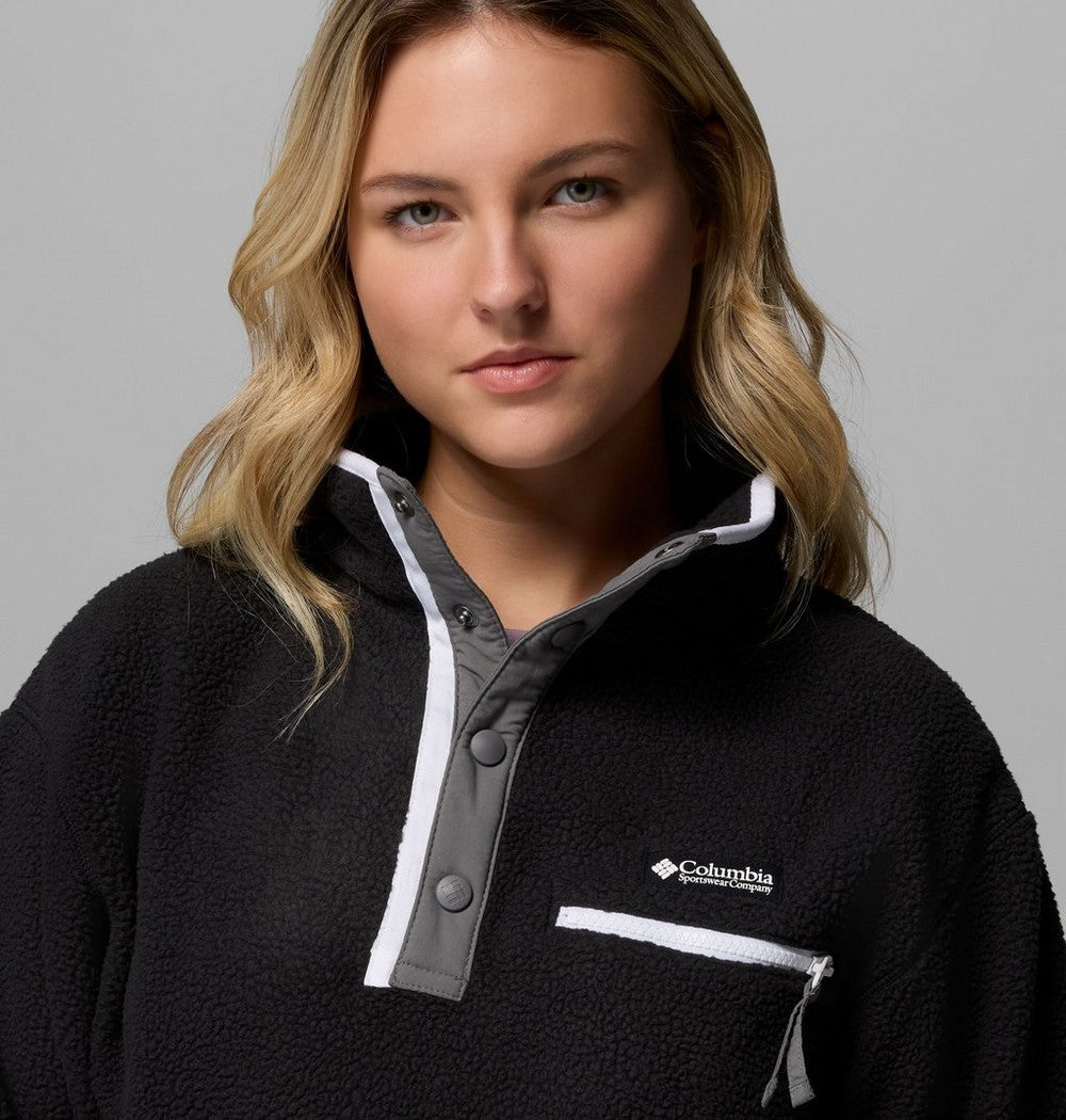 Women's Cropped Half-Snap Fleece Pullover