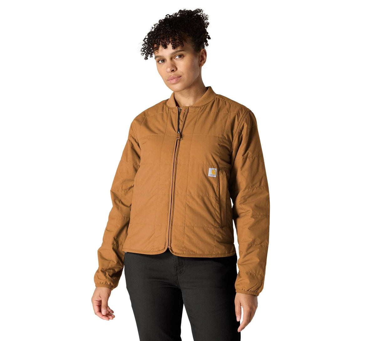Women's Quilted Insulated Jacket - Brown