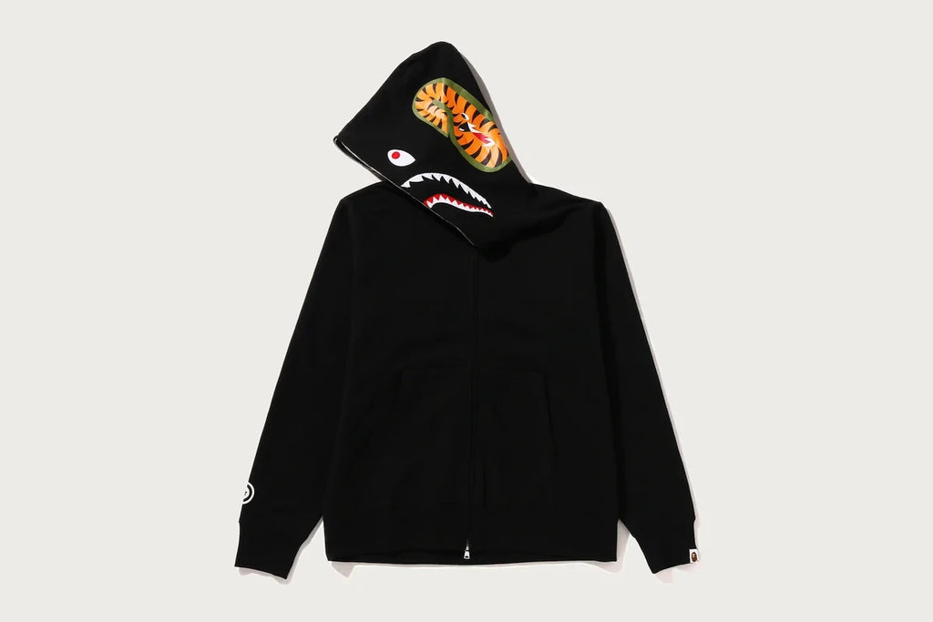 Men's Full-Zip Graphic Hoodie - Black