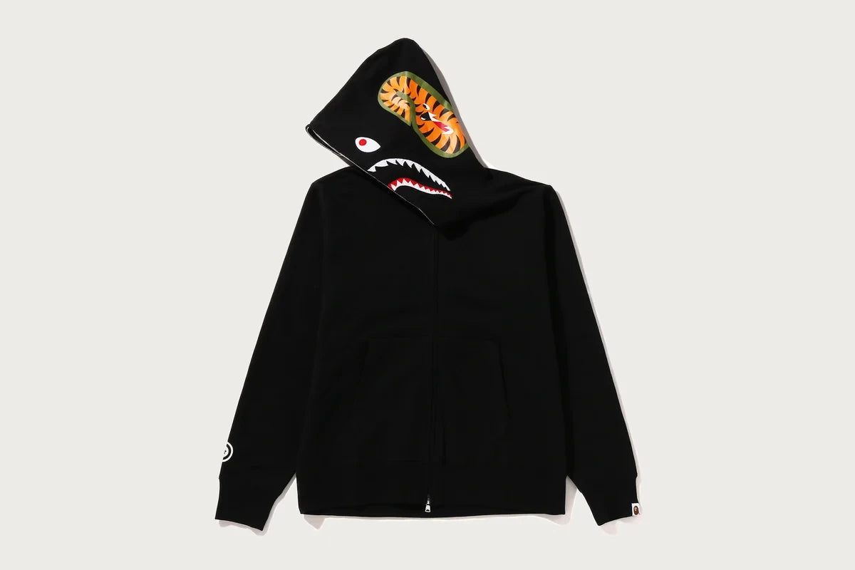 Men's Full-Zip Graphic Hoodie - Black