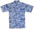 Makau Reverse (Slate) Hawaiian Shirts