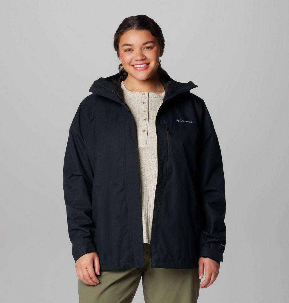 Women's Plus Size Waterproof Rain Jacket - Navy