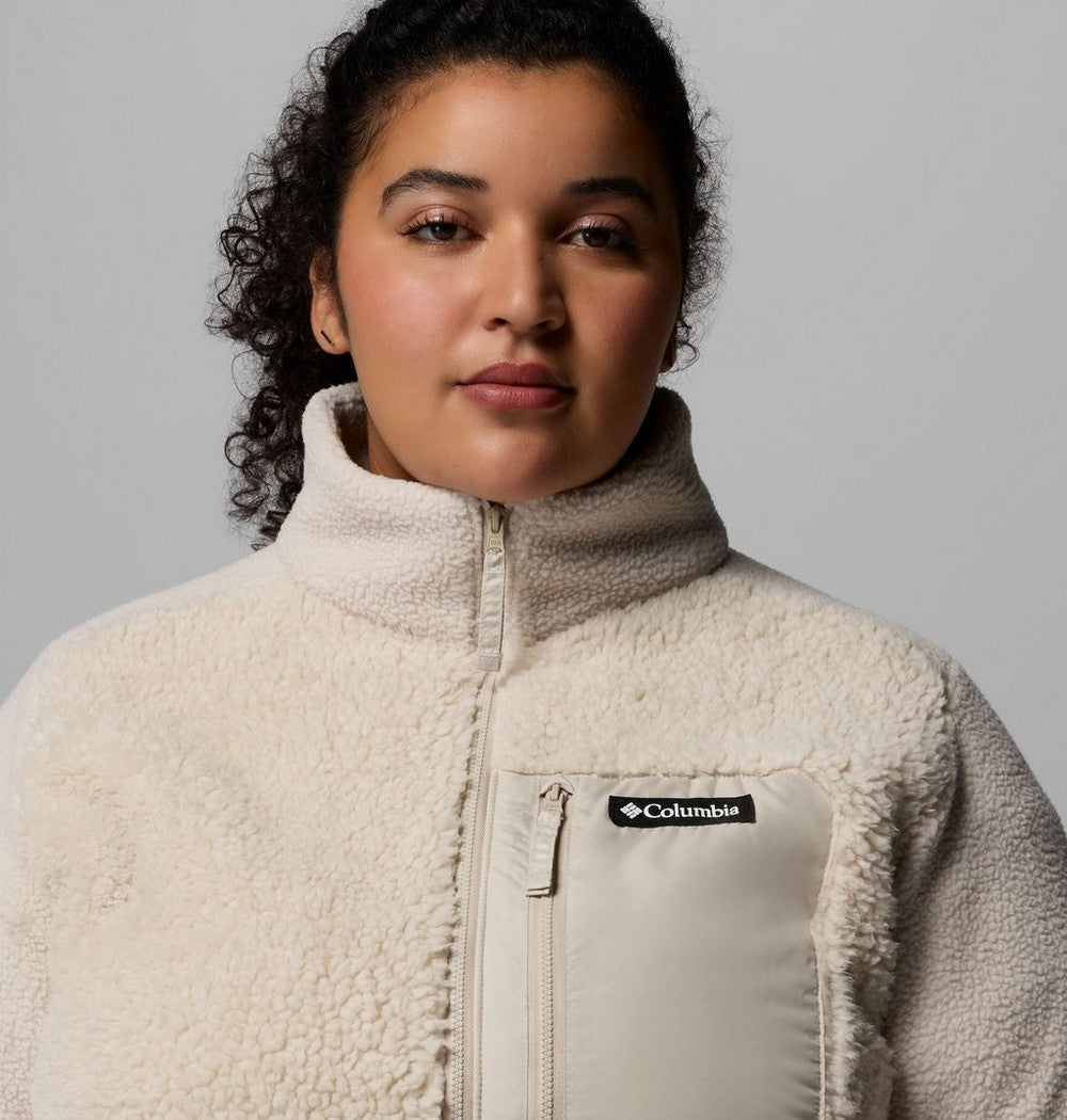 Women's Plus Sherpa Full-Zip Fleece - Grey