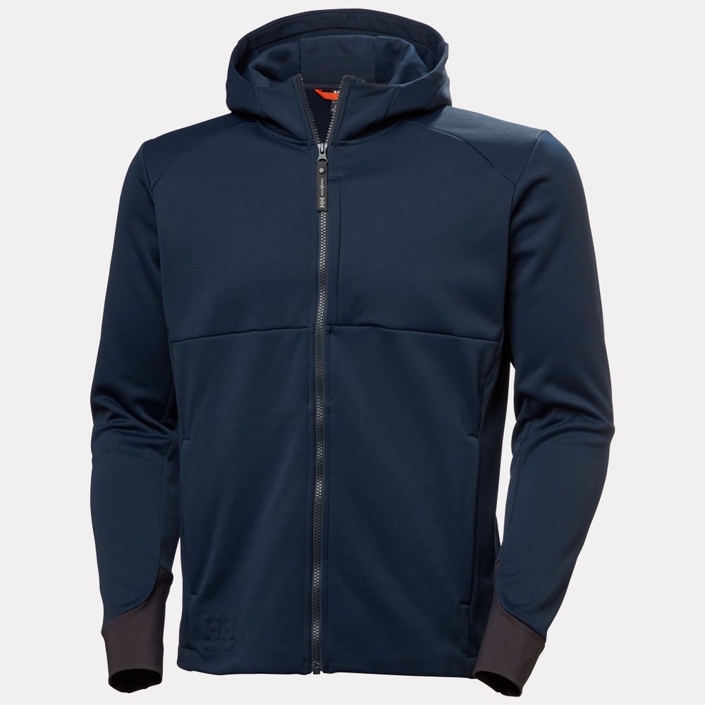 Men's Hooded Midlayer Work Jacket - Gray