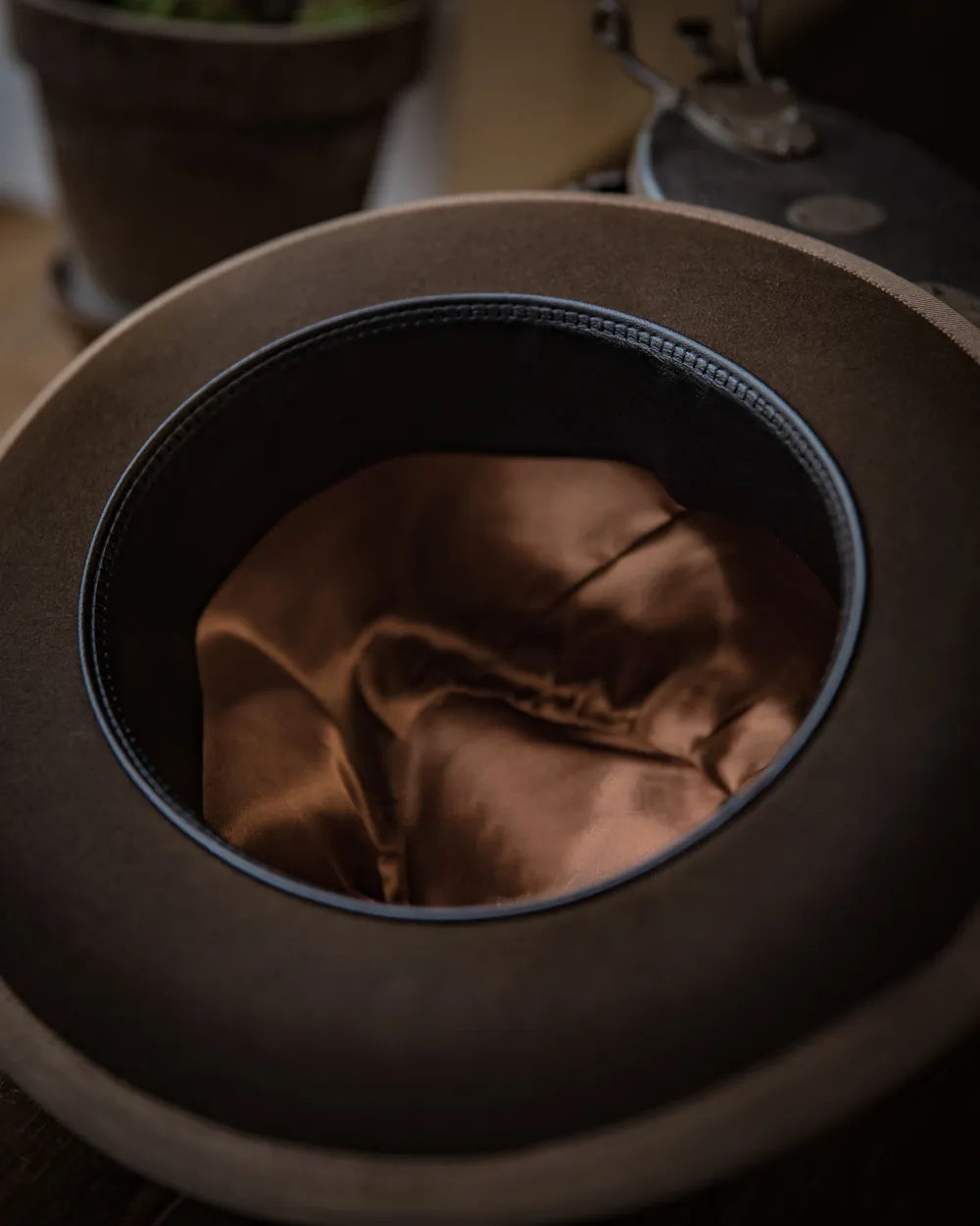 Bespoke Handmade Fedora - Special Hat Band-Coffee-Camel