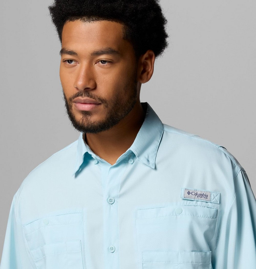 Men's Short-Sleeve Fishing Shirt - Blue
