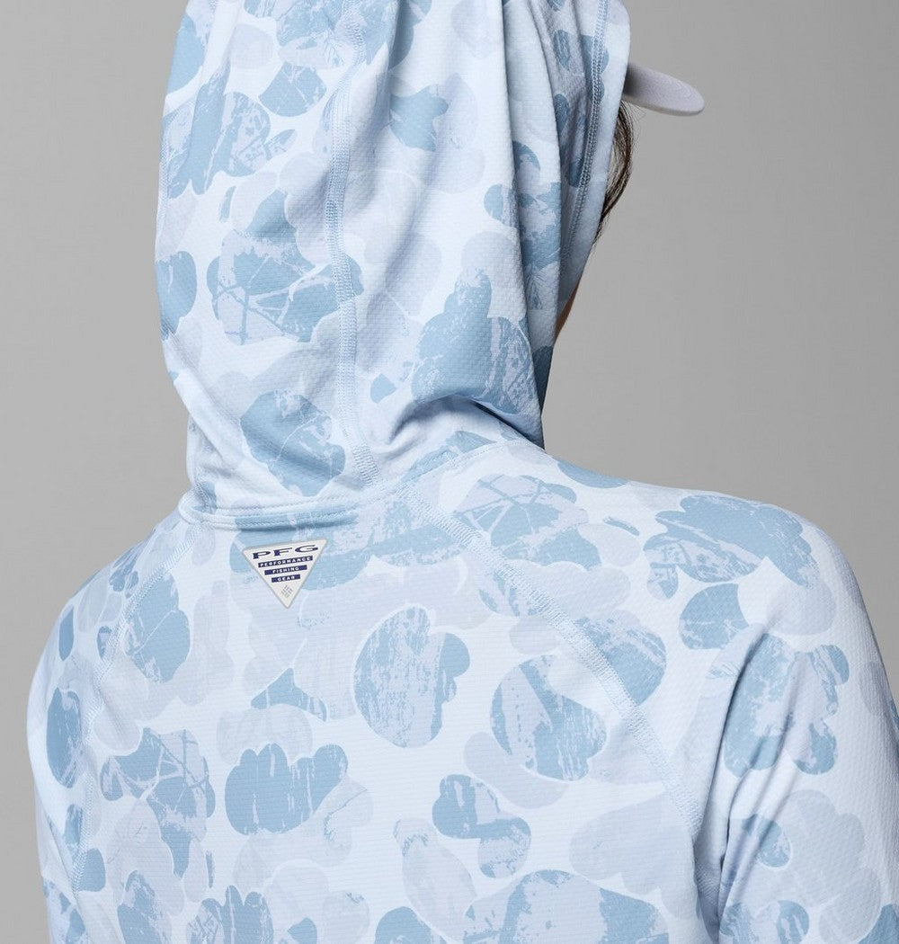 Women's UPF 50 Cooling Sun Hoodie - Blue Camo