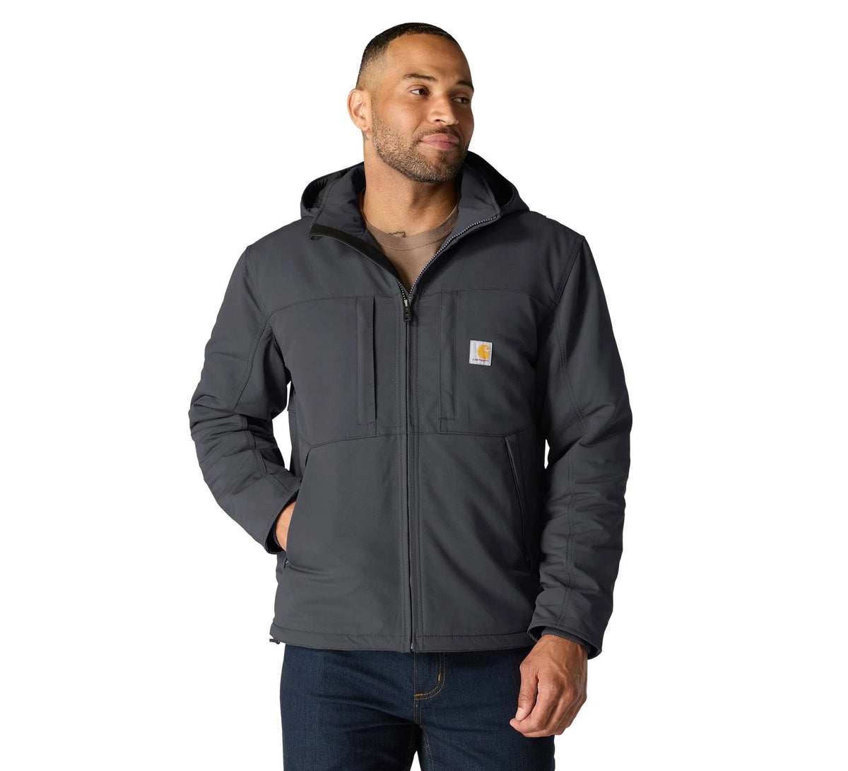 Men's Insulated Stretch Work Jacket - Gray