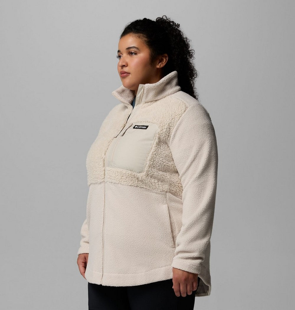 Women's Plus Sherpa Full-Zip Fleece - Grey