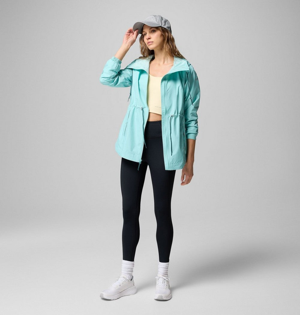 Women's Lightweight Hooded Rain Jacket - Fuchsia