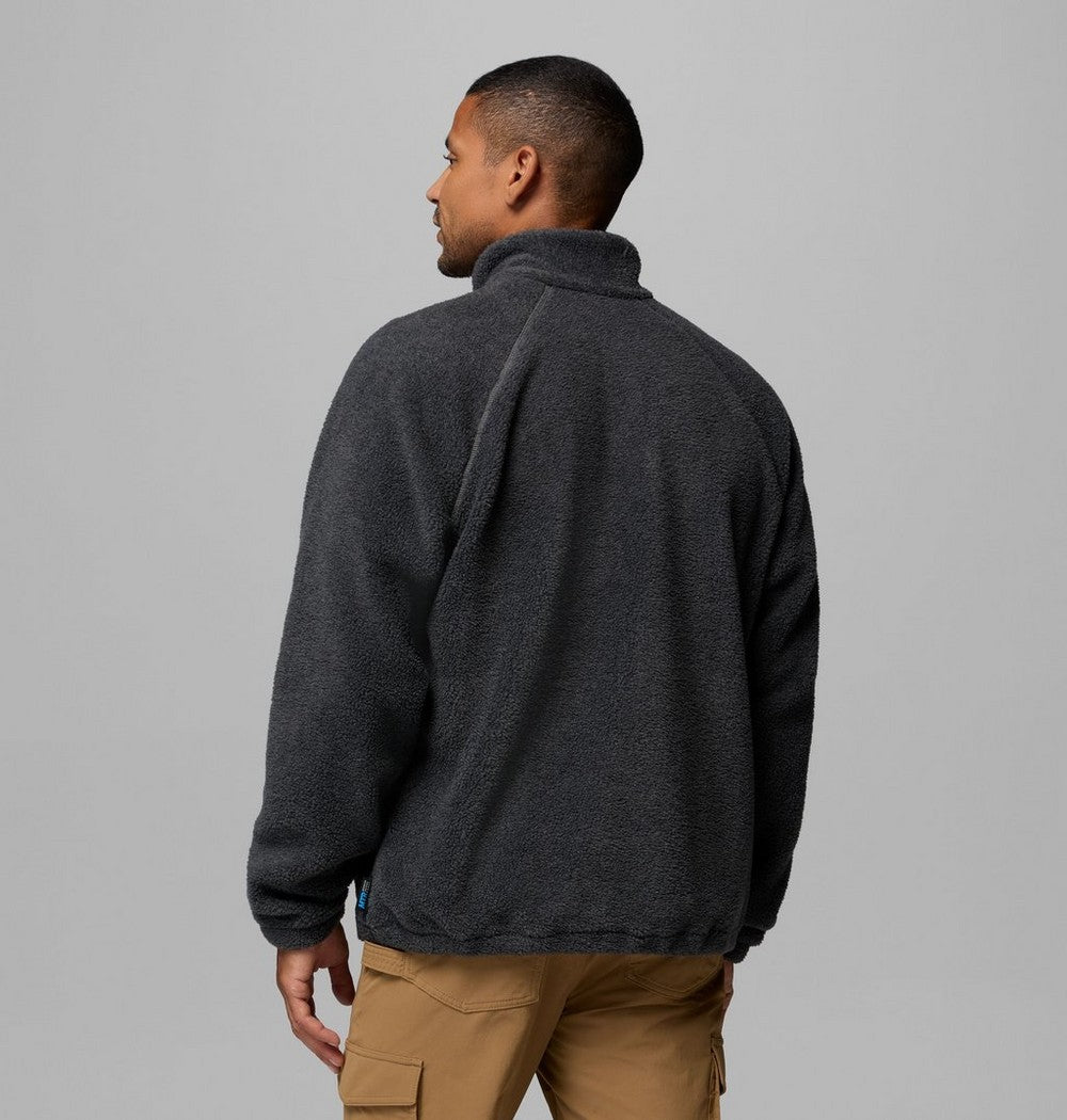 Men's Fleece Half-Zip Pullover - Dark Grey