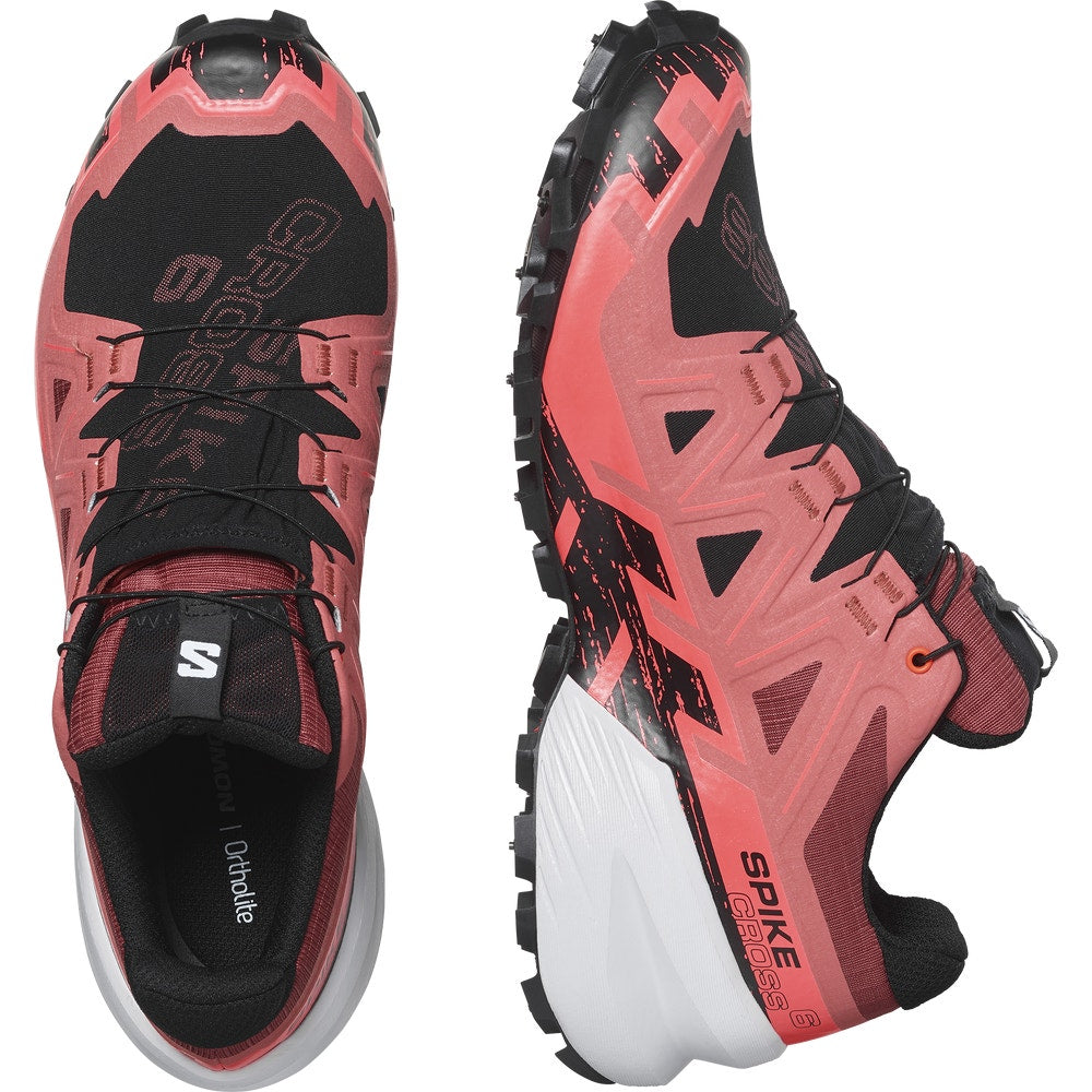 Waterproof Spiked Trail Running Shoes - Black
