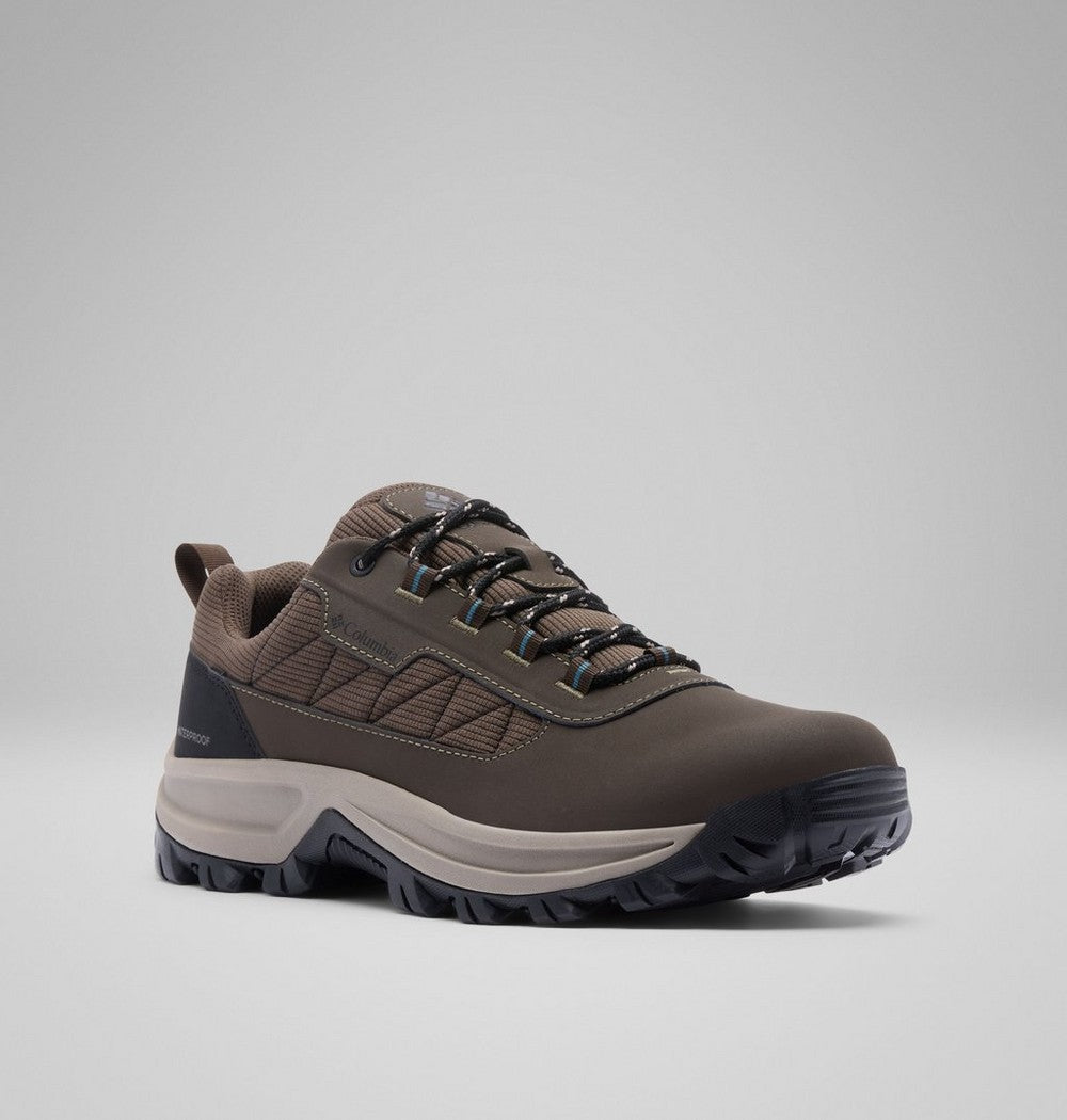 Men's Waterproof Low Hiking Shoe - Gray Red