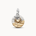 Cancer Zodiac Medallion Charm - Gold