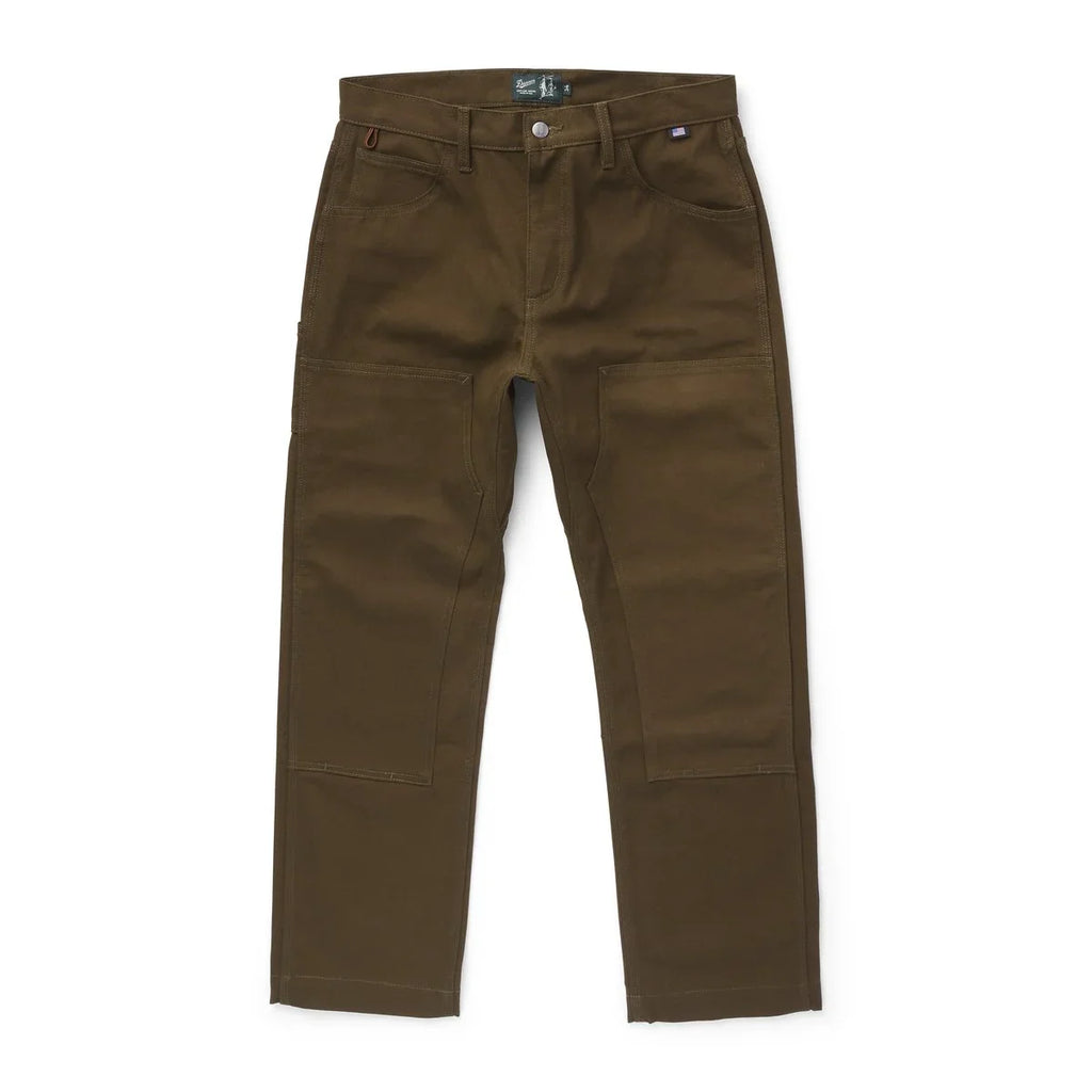 Double Knee Cotton Duck Work Pants - Olive