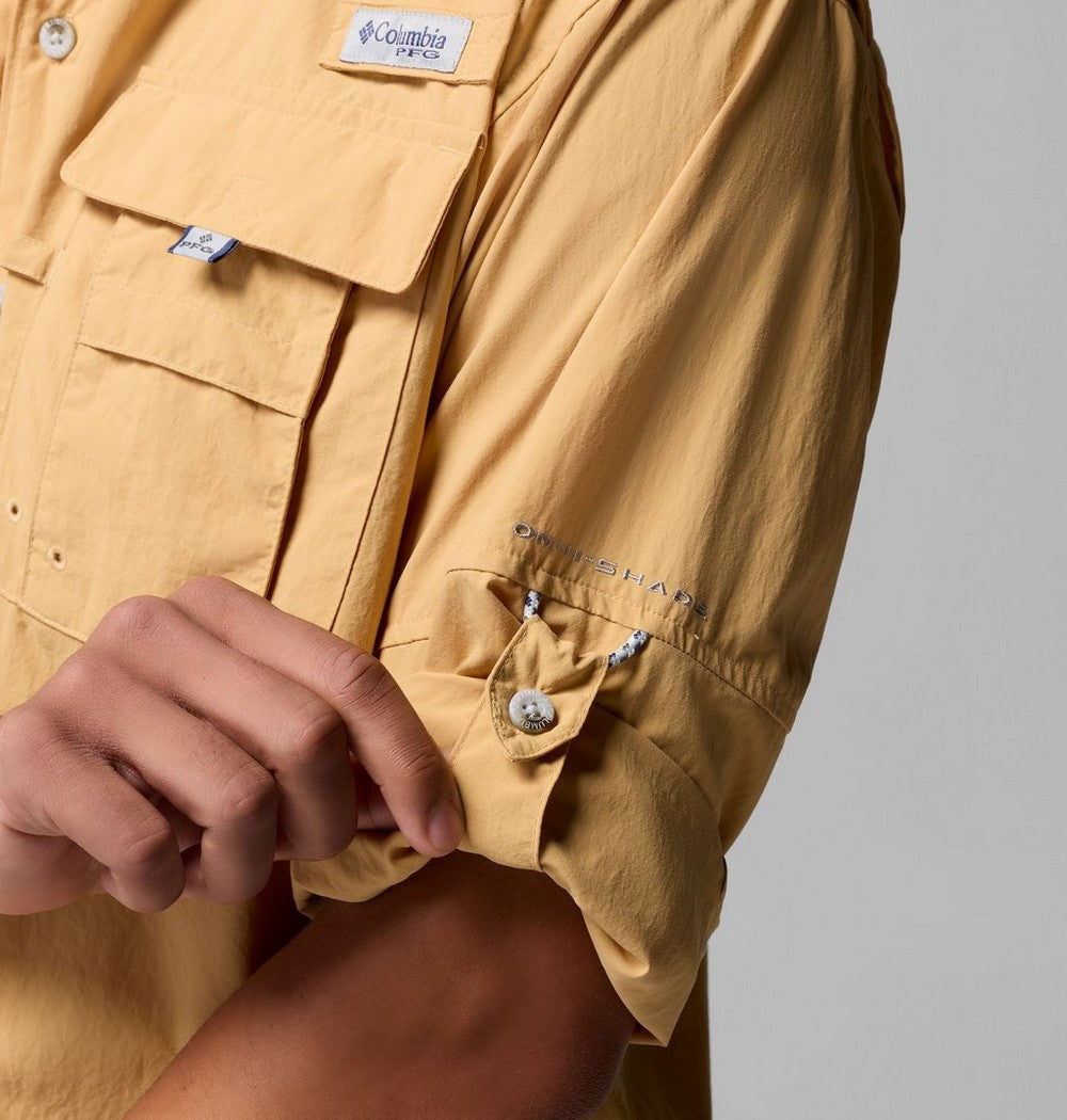 Men's Vented Long-Sleeve Fishing Shirt - Blue