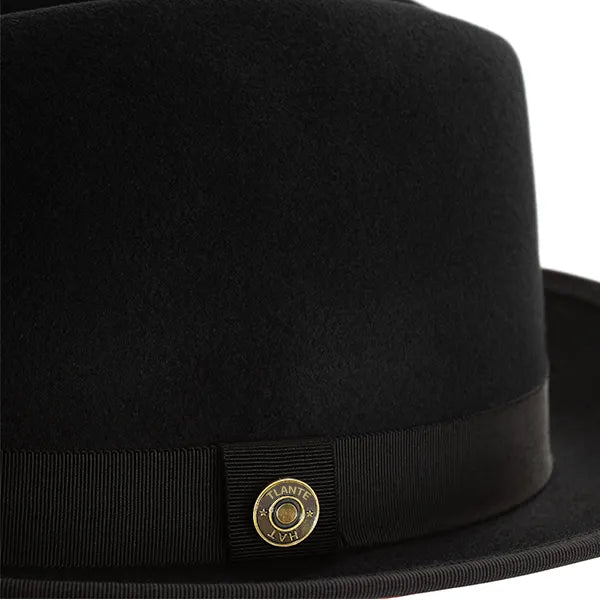 Classic Center-Creased Fedora-King (Jet Black)