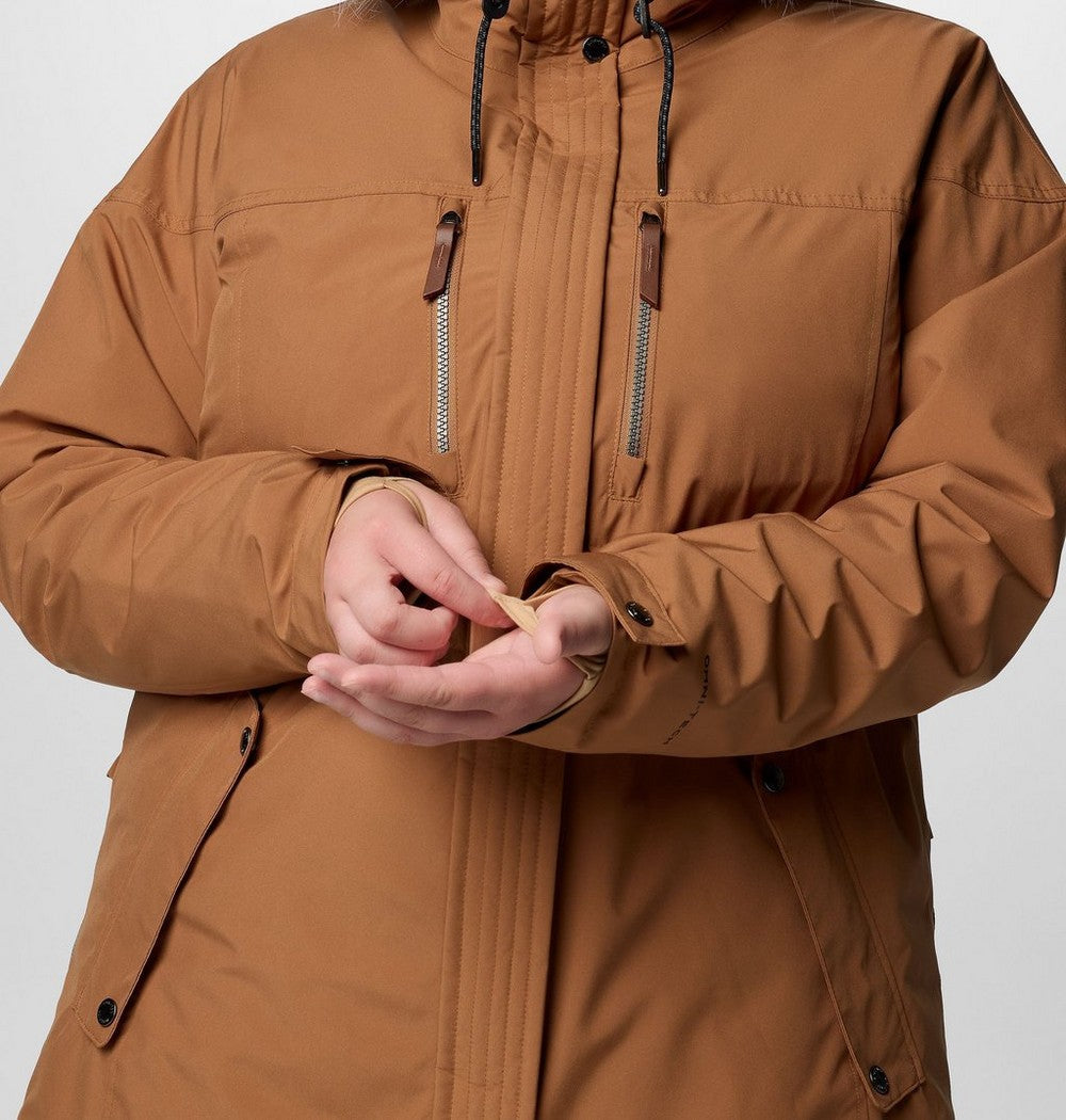 Women's Plus 3-In-1 Hooded Winter Jacket - Green