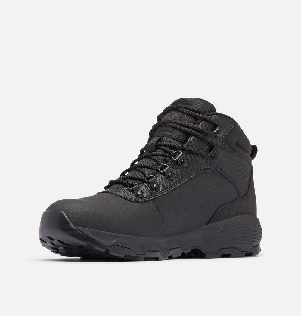 Men's Wide Waterproof Leather Hiking Boot - Black