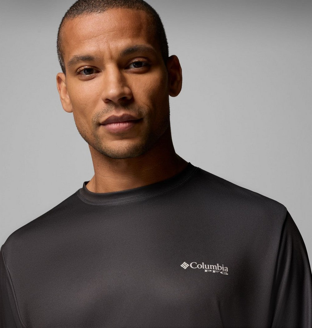 Men's Long Sleeve Fishing Shirt - Blue Navy