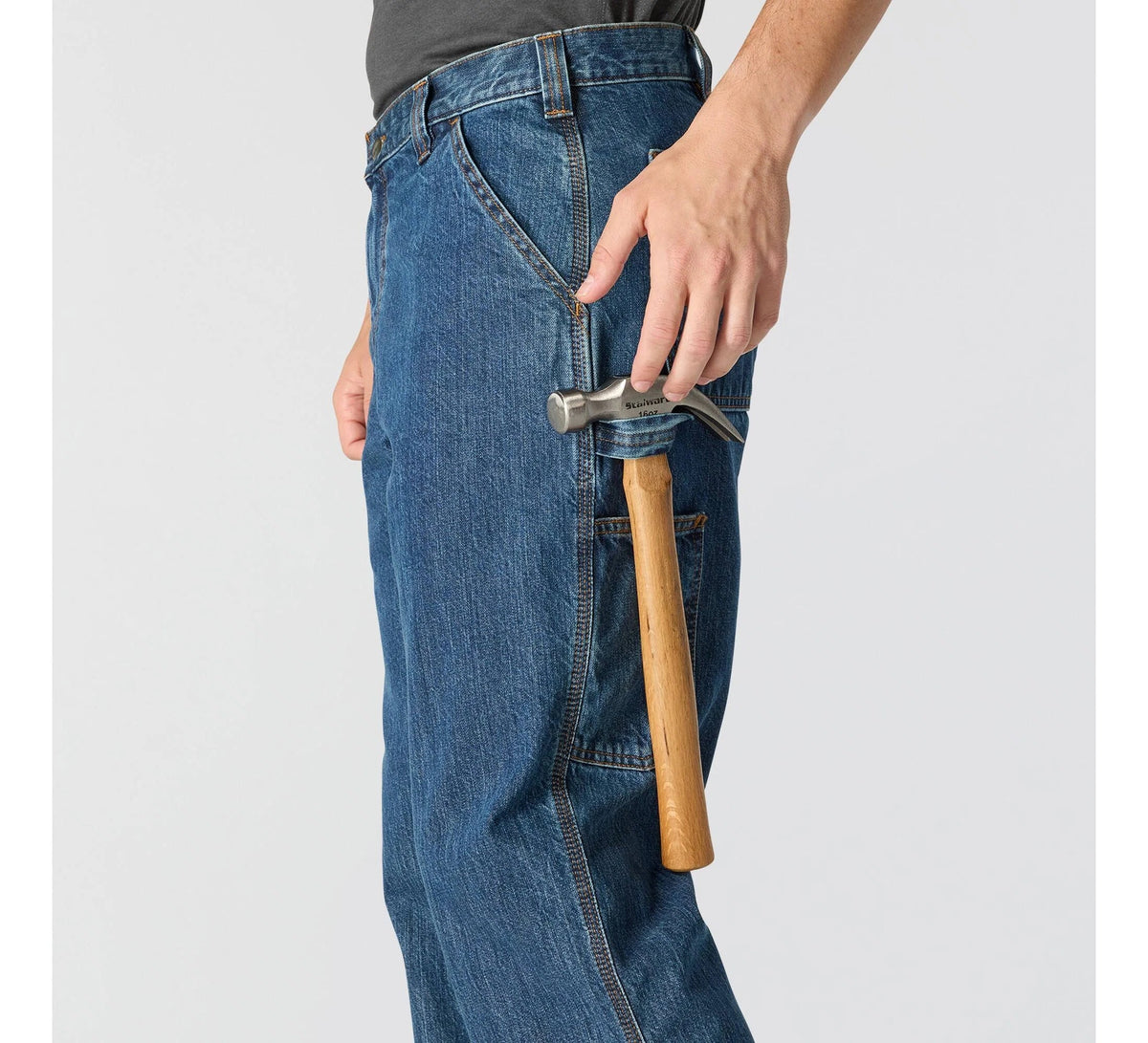 Men's Loose Straight Work Jeans - Blue