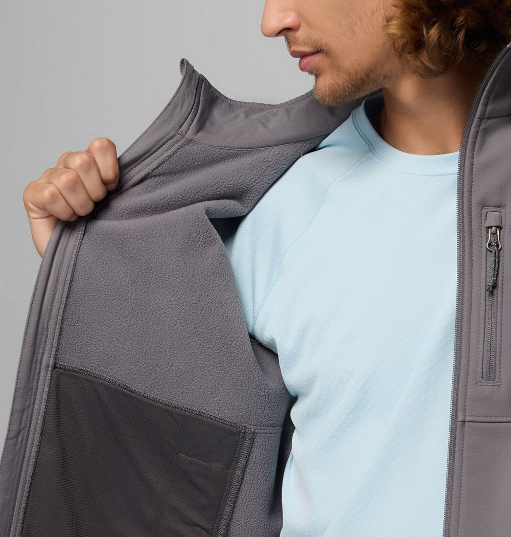 Men's Water-Resistant Softshell Jacket - Spice