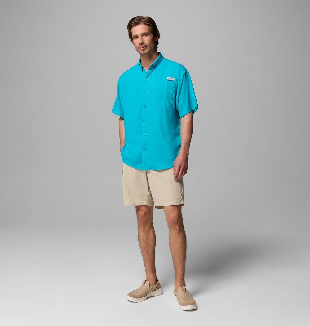 Men's Short-Sleeve Fishing Shirt - Blue