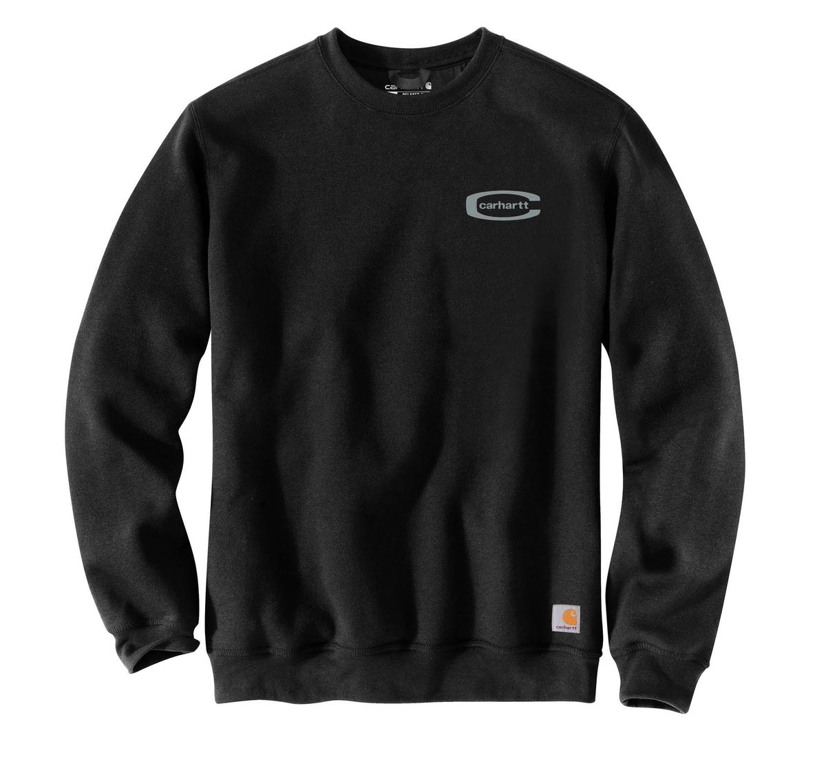 Men's Cotton-Blend Graphic Crewneck Sweatshirt - Black