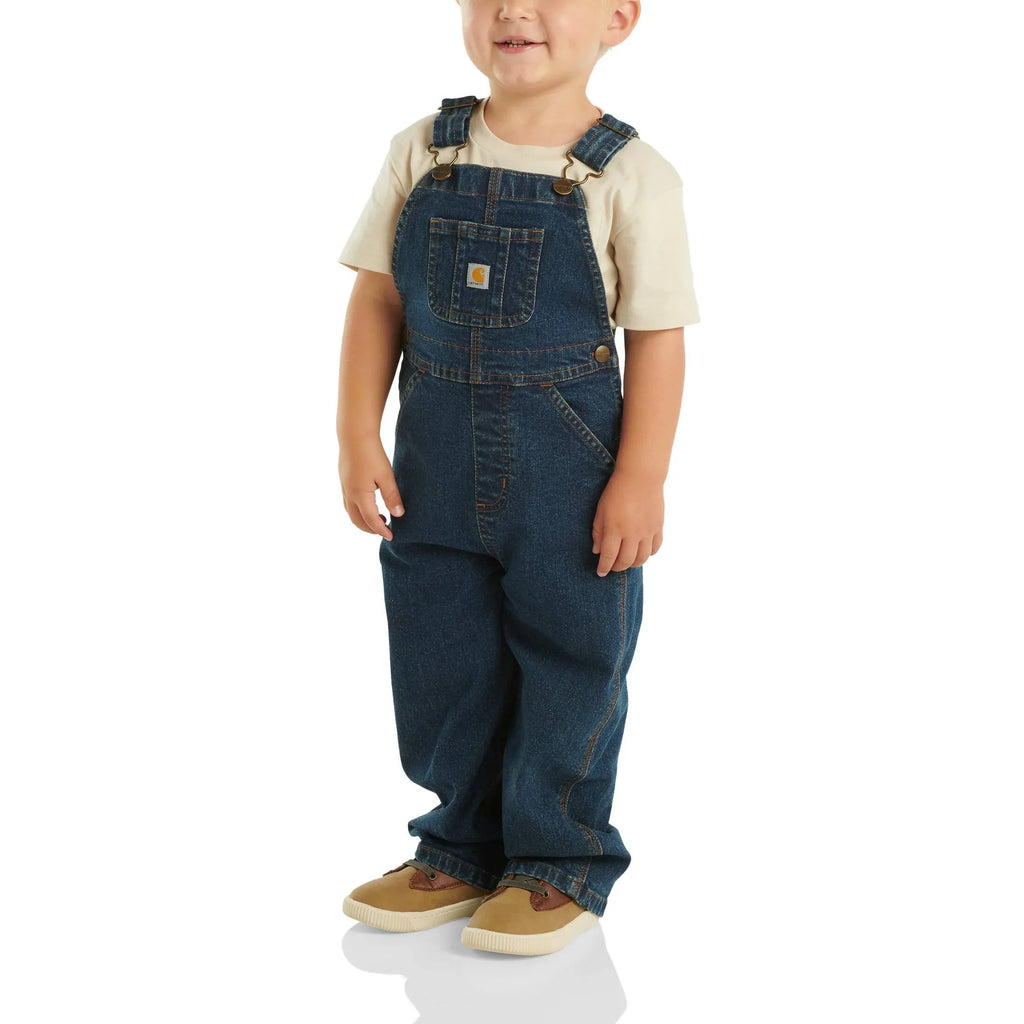 Kids' Stretch Denim Bib Overalls - Medium Wash