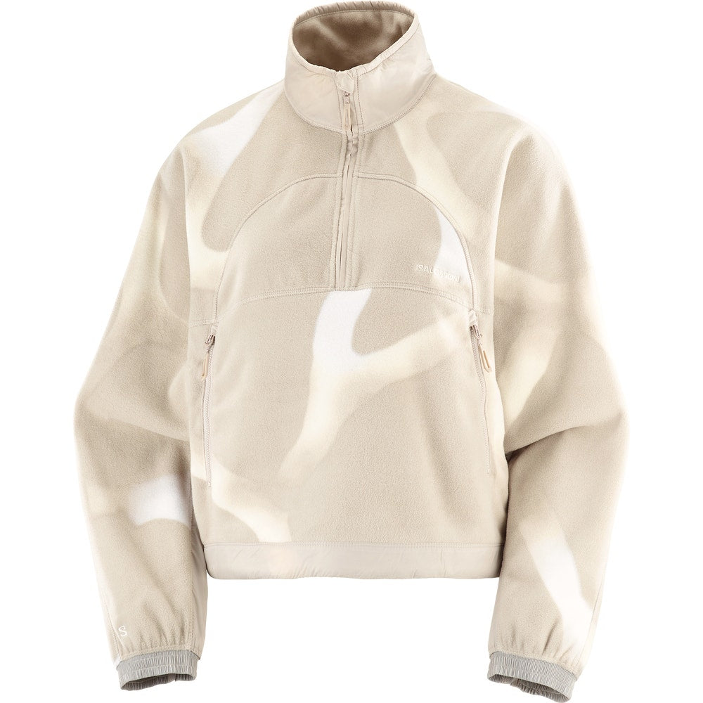 Women's Cropped Half-Zip Fleece Pullover