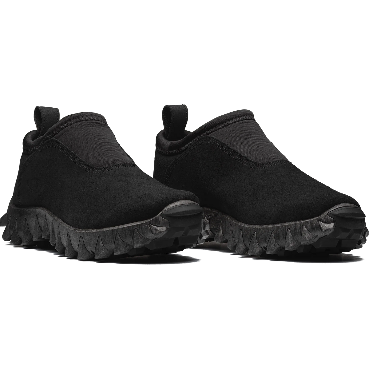 Suede Winter Slip-On Clog - Black